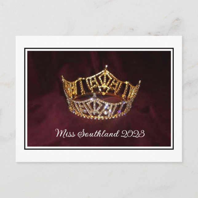 Postal Postcarta de la corona del concurso personalizado (Anverso)