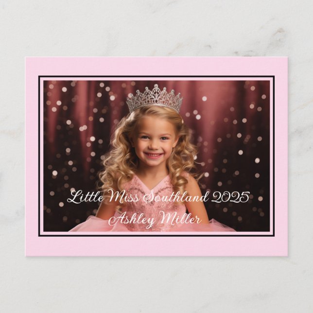 Postal Postcarta de la corona del concurso personalizado (Anverso)
