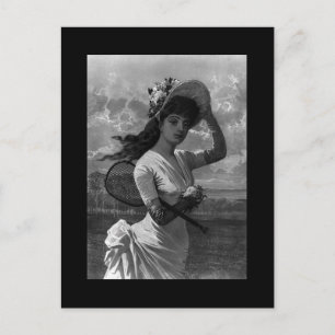 Postal Postcarta de la dama de tenis de Victoria