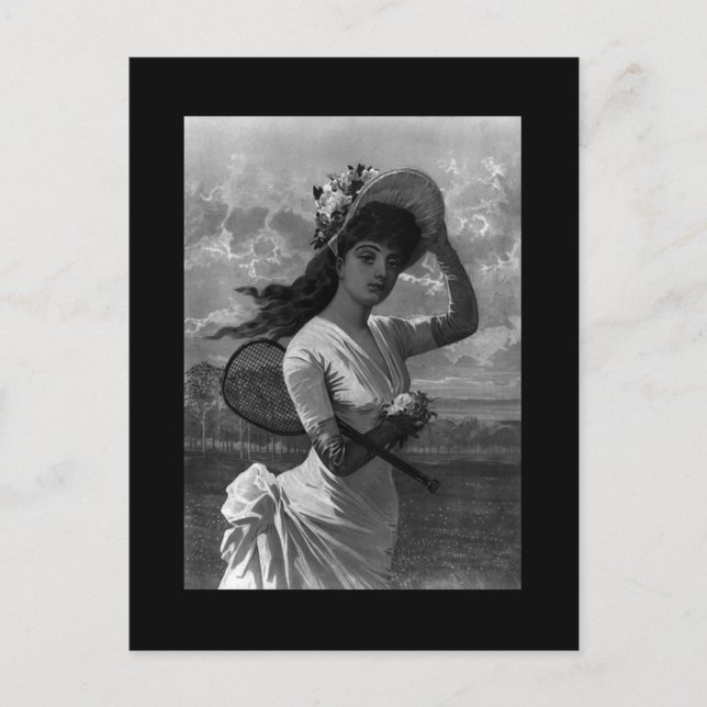 Postal Postcarta de la dama de tenis de Victoria (Anverso)