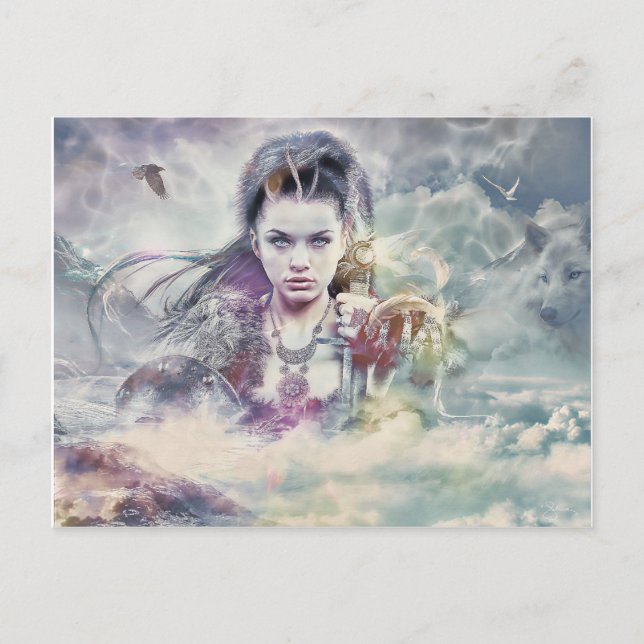 Postal Postcarta de la diosa de la mitología (Anverso)