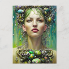 Postal Postcarta de la diosa de Pascua