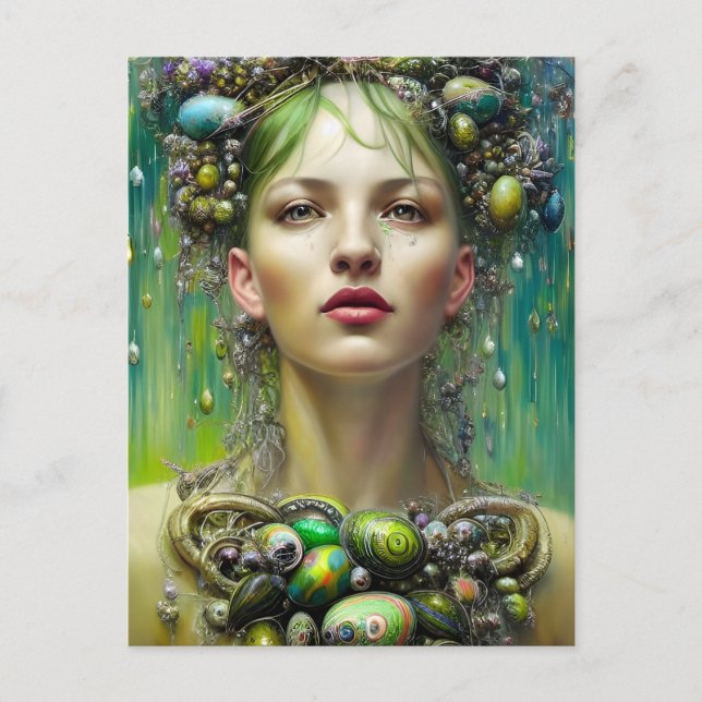 Postal Postcarta de la diosa de Pascua (Anverso)