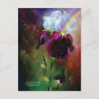 Postal Postcarta De La Diosa Del Arte Arcoiris