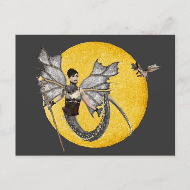 Postal Postcarta de la diosa del dragón (Anverso)