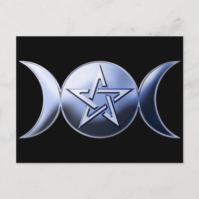 Postal Postcarta de la diosa lunar (Anverso)