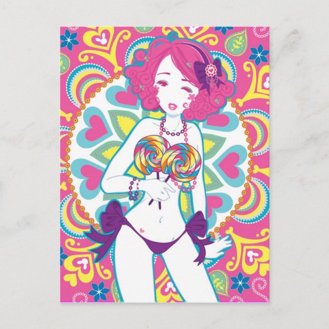 Postal Postcarta de la dulce censura (Anverso)