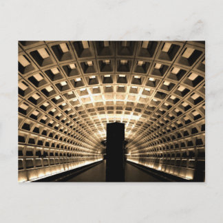 Postal Postcarta de la estación de metro Washington DC