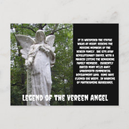Postal Postcarta de la estatua de Angel Haunted