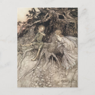 Postal Postcarta de la Faerie de Vintage
