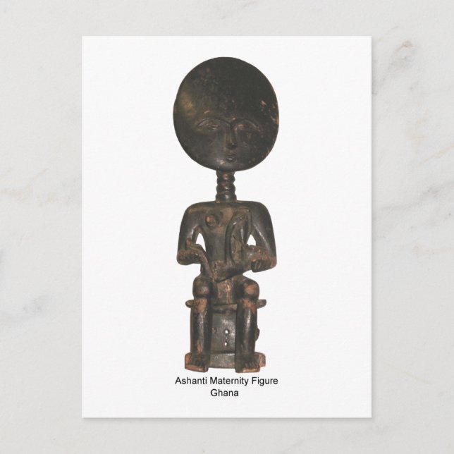 Postal Postcarta de la figura de maternidad Ashanti (Anverso)
