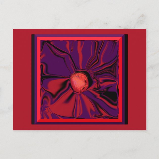 Postal Postcarta de la flor de otoño festiva (Anverso)