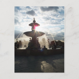 Postal Postcarta de la fuente de París
