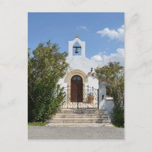 Postal Postcarta de la Iglesia Blanca de la Isla de Greci