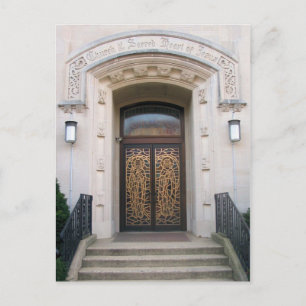 Postal Postcarta de la Iglesia Católica del Sagrado Coraz