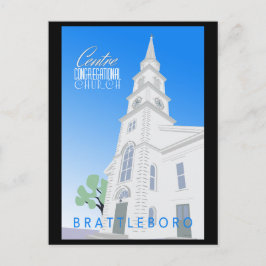 Postal Postcarta de la Iglesia Congregacional del Centro