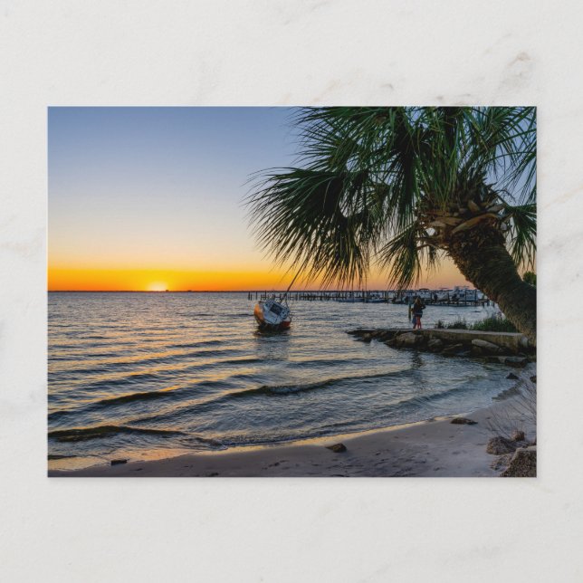 Postal Postcarta de la ola del Golfo de Florida (Anverso)
