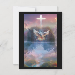Postal Postcarta de la paloma del Espíritu Santo