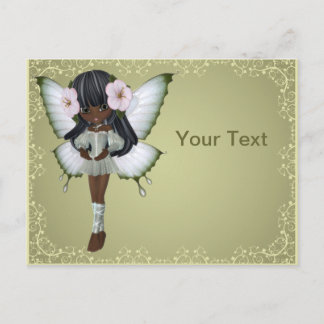 Postal Postcarta de la princesa africana Butterfly