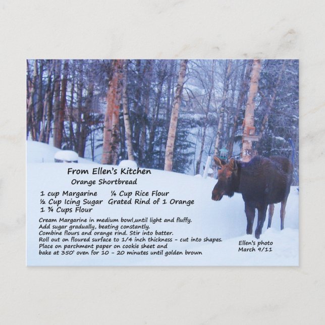 Postal Postcarta de la receta de acceso rápido (Anverso)