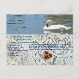 Postal Postcarta de la receta de arte para mantequilla