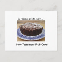 Postcarta de la receta de bizcocho
