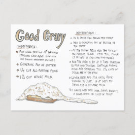 Postal Postcarta de la receta de la buena gravedad