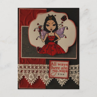 Postal Postcarta de la Reina de los Corazones