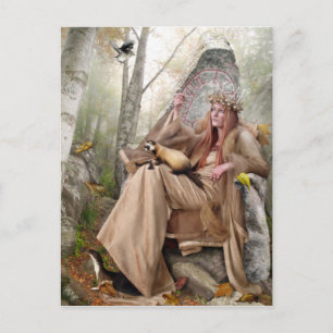 Postal Postcarta de la Reina de Otoño