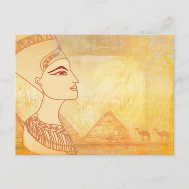 Postal Postcarta de la reina egipcia Cleopatra (Anverso)