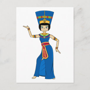 Postal Postcarta de la reina egipcia Nefertiti