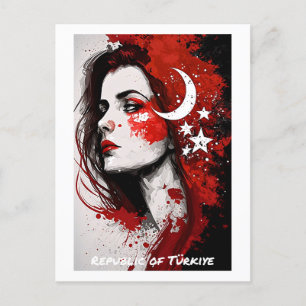 Postal Postcarta de la República de Türkiye - Mundo de la