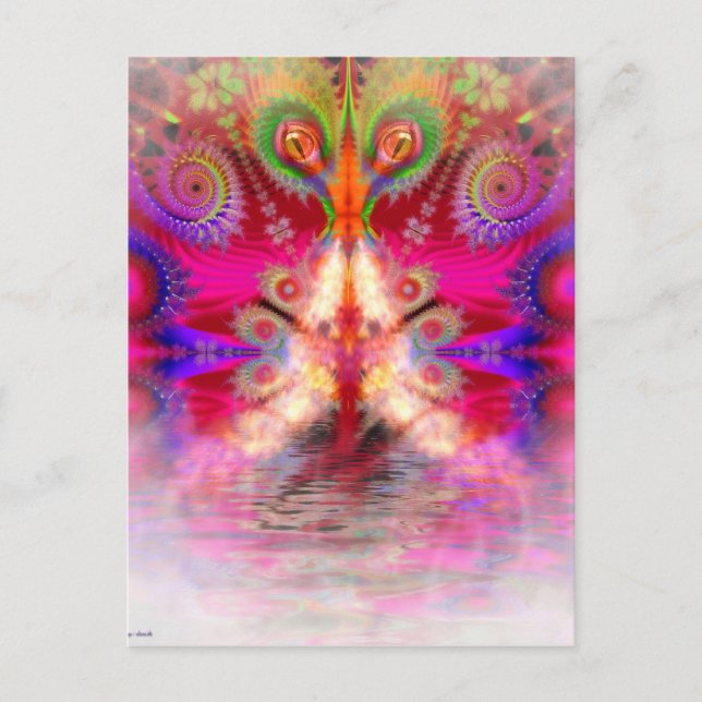 Postal Postcarta de la respiración del dragón (Anverso)