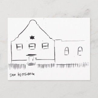 Postal Postcarta de la sinagoga Kestenbaum Bedford-Stuyve