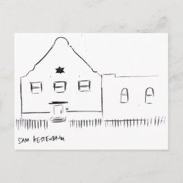Postal Postcarta de la sinagoga Kestenbaum Bedford-Stuyve