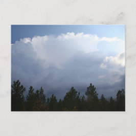 Postal Postcarta de la tormenta de lluvia de cañón de lan