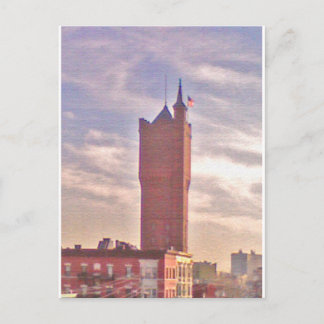 Postal Postcarta de la torre de agua de Weehawken