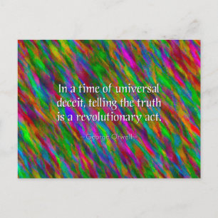 Postal Postcarta de la verdad orwelliana