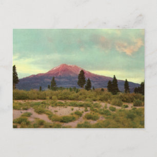 Postal Postcarta de la Vintage de Mount Shasta