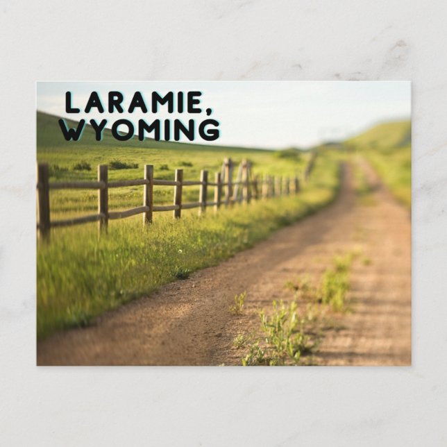 Postal Postcarta de Laramie Wyoming (Anverso)