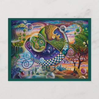 Postal Postcarta de las cuatro estaciones