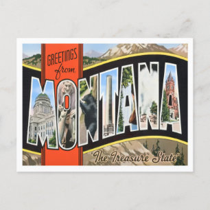 Postal Postcarta de las grandes letras de la época de Mon