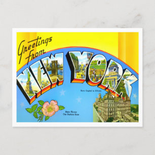 Postal Postcarta de las grandes letras de Nueva York