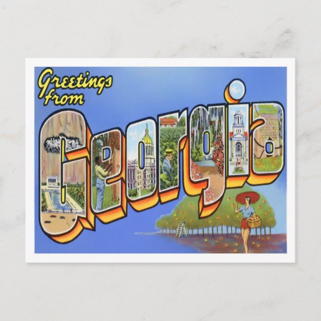 Postal Postcarta de las letras grandes de la época de Geo (Anverso)