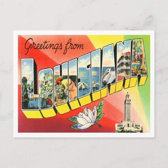 Postal Postcarta de las letras grandes de la época de Lui (Anverso)