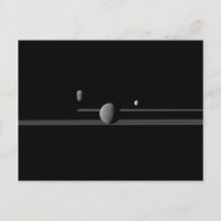Postcarta de las lunas de Saturno