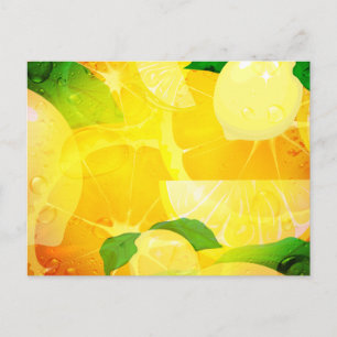 Postal Postcarta de lemones frescos