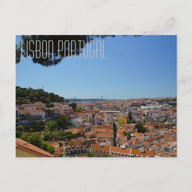 Postal Postcarta de Lisboa Portugal (Anverso)