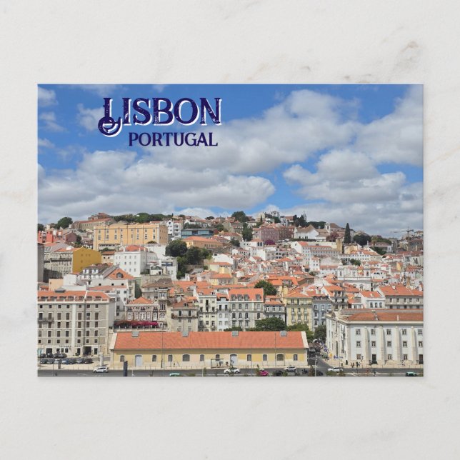 Postal Postcarta de Lisboa Portugal (Anverso)