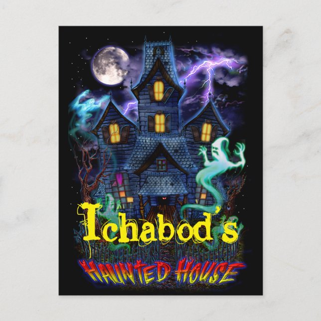 Postal Postcarta de los fantasmas de la casa embrujada (Anverso)